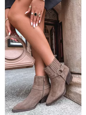 Damen-Stiefeletten BOTO NC1360K CAPPUCCINO