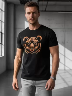 Herren-T-Shirt DSTREET NX043R SCHWARZ