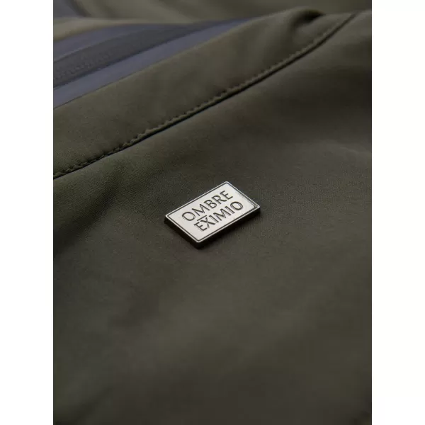  Kapuzenjacke für Herren OMBRE OM-JANP-0233 DUNKLES OLIV 