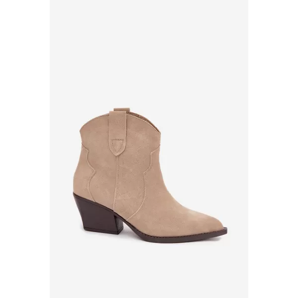  Damen-Stiefeletten BOTO 6338 BEIGE 