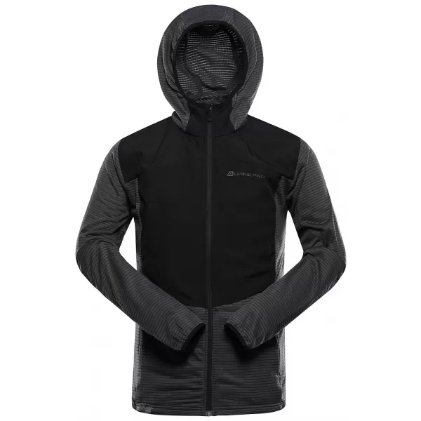  Sportliches, ultraleichtes Herren-Sweatshirt ALPINE PRO ZOLL SCHWARZ 