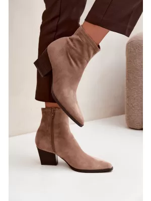 Damen-Stiefeletten BOTO D-209 BROWN BRAUN