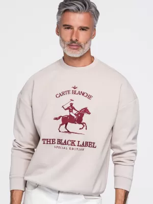 Herren-Sweatshirt OMBRE OM-SSNZ-0267 BEIGE