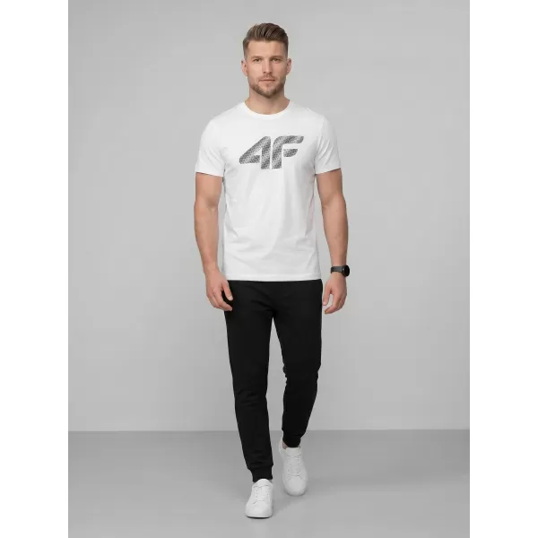  Herren-T-Shirt 4F WMM00TTSHM3342 WEIß 