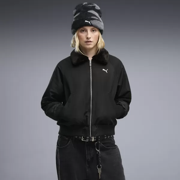  Damenjacke PUMA REVERSIBLE BLOUSON HIGH LOFT LINING JACK 69456601 PUMA SCHWARZ 