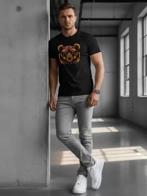 Herren-T-Shirt DSTREET NX043R SCHWARZ