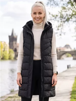 Warme Weste für Damen ALPINE PRO HERDA 3 SCHWARZ