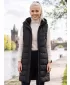 Warme Weste für Damen ALPINE PRO HERDA 3 SCHWARZ