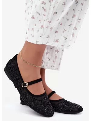 Ballerinas für Damen BOTO CH951 SCHWARZ