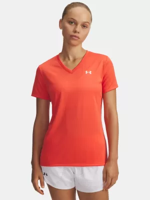 Damen-T-Shirt UNDER ARMOUR TECH SSV- SOLID 1384229-690 ROT