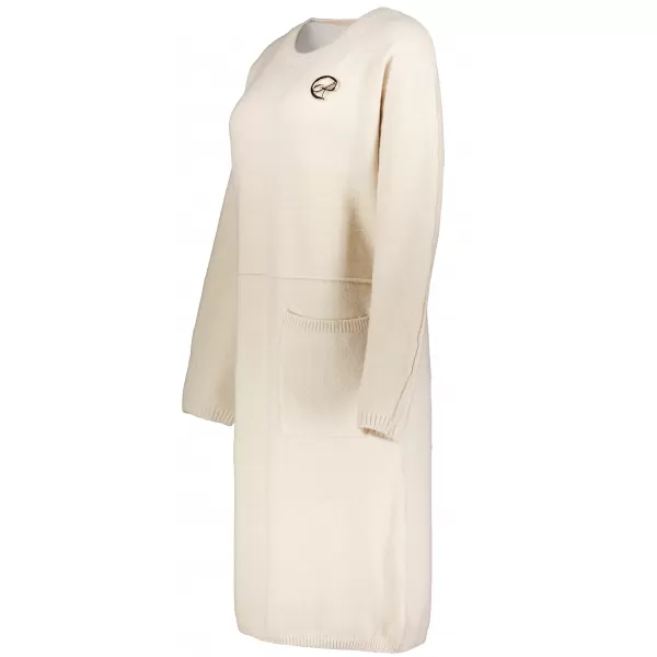  Strickkleid für Damen ALTISPORT ISIDORE HELLBEIGE 