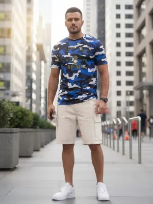 Herren-T-Shirt DSTREET NX2002R-BL-M BLAU