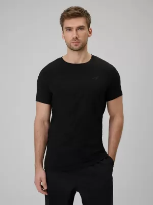 Herren-T-Shirt 4F WAW25TTSHM2401 TIEFSCHWARZ