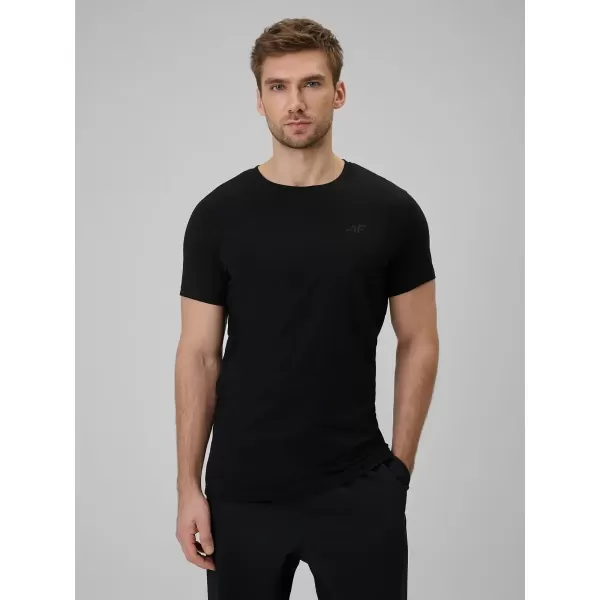 Herren-T-Shirt 4F WAW25TTSHM2401 TIEFSCHWARZ 