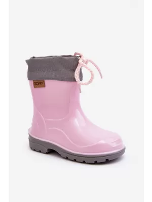 Gummistiefel für Kinder BOTO 951 PINK ROSA/GRAU