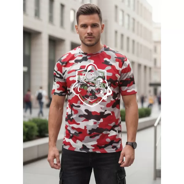  Herren-T-Shirt DSTREET NX2003R-RW-M ROT 
