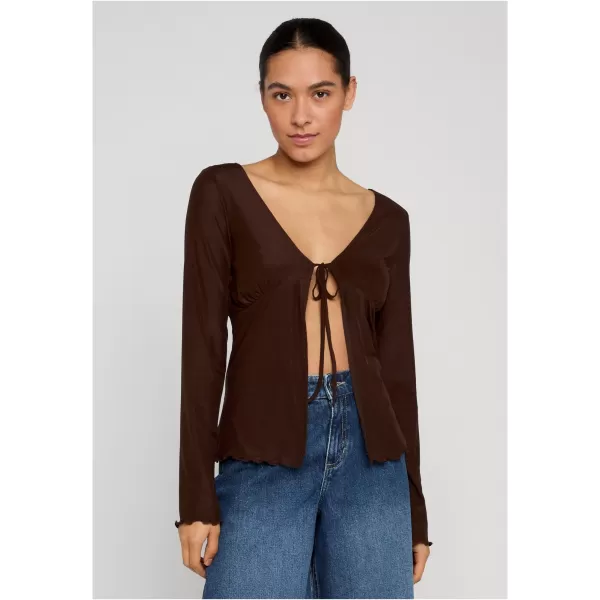  Strickjacke für Damen URBAN CLASSICS TB8187 BRAUN 