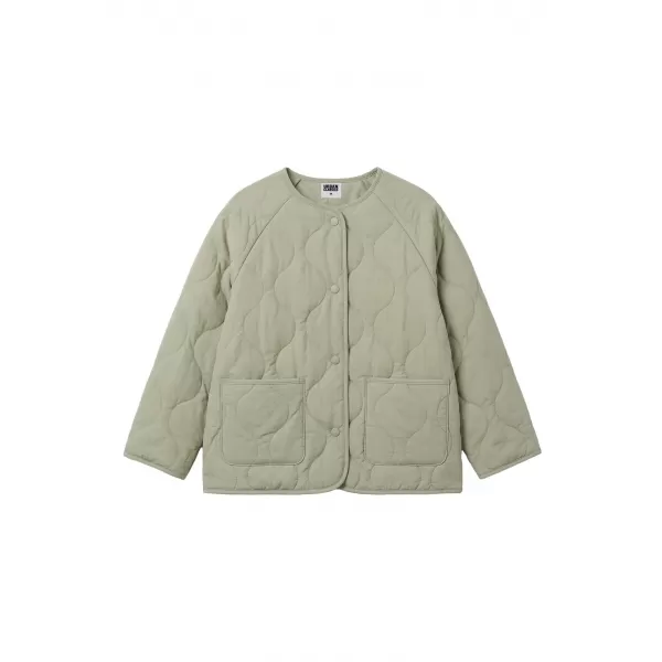  Steppjacke für Mädchen URBAN CLASSICS UCK7175-03259 WEICHER SALBEI 