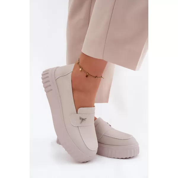  Damen-Stiefeletten VINCEZA 93218 BEIGE 