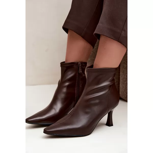  Damen-Stiefeletten BOTO 7107 SCHOKOLADE 