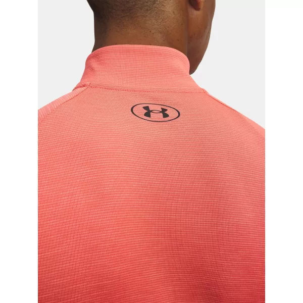  Herren-T-Shirt UNDER ARMOUR TECH TEXTURED 1/2 ZIP 1382797-690 ROT 