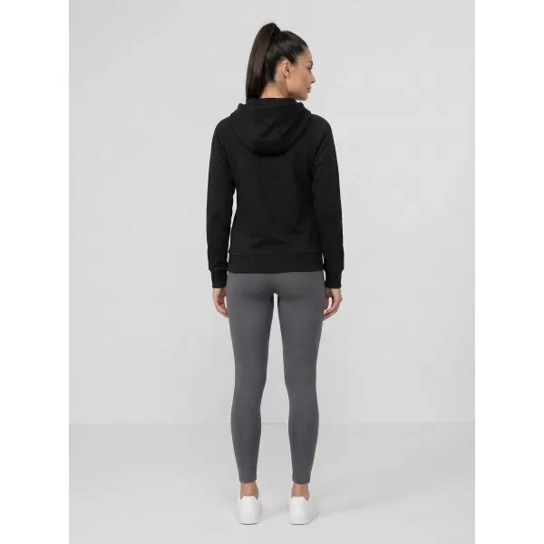  Damen-Sweatshirt 4F WMM00TSWSF2535 TIEFSCHWARZ 