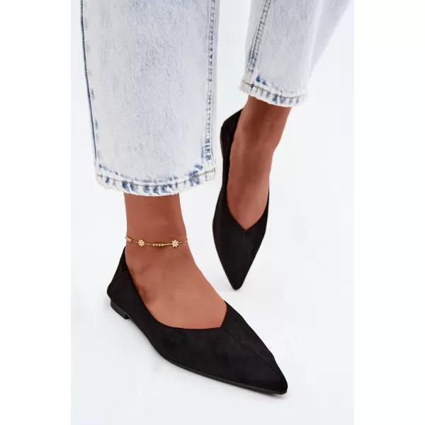  Ballerinas für Damen BOTO JH597 SCHWARZ 