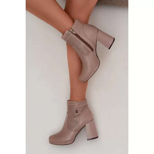  Damen-Stiefeletten BOTO FAF125B-2 BRAUN 