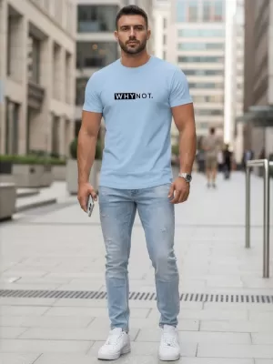 Herren-T-Shirt DSTREET NX5122R-SK HELLBLAU