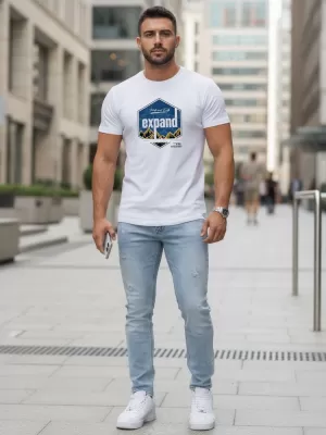 Herren-T-Shirt DSTREET NX5004R-WH WEIß