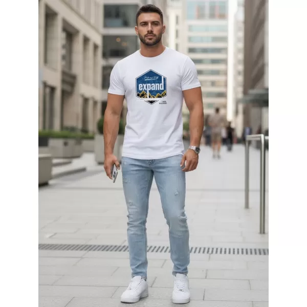  Herren-T-Shirt DSTREET NX5004R-WH WEIß 