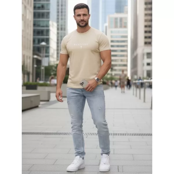  Herren-T-Shirt DSTREET NX5124R-BT BEIGE 