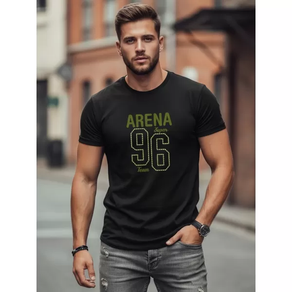  Herren-T-Shirt DSTREET NX0146R-BK SCHWARZ 
