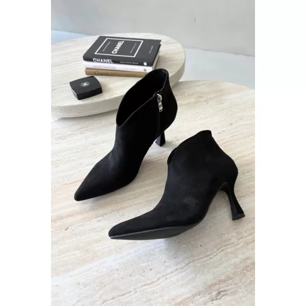  Damen-Stiefeletten BOTO D-219 SCHWARZ 