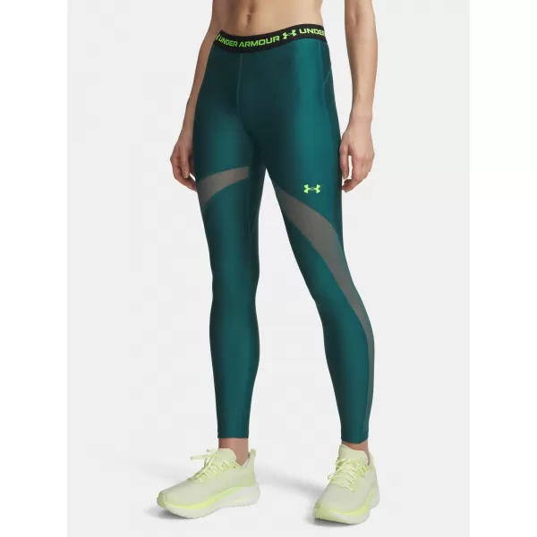  Leggings für Damen UNDER ARMOUR HEATGEAR MESH LEGGING 6010009-338 GRÜN 