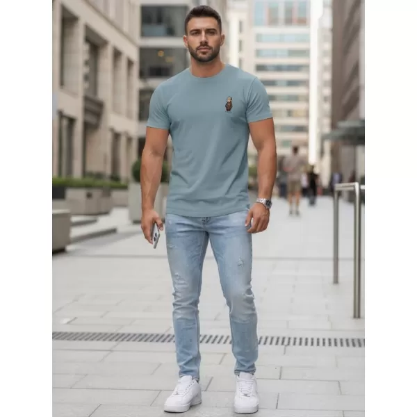  Herren-T-Shirt DSTREET NX5101R-SB BLAU 