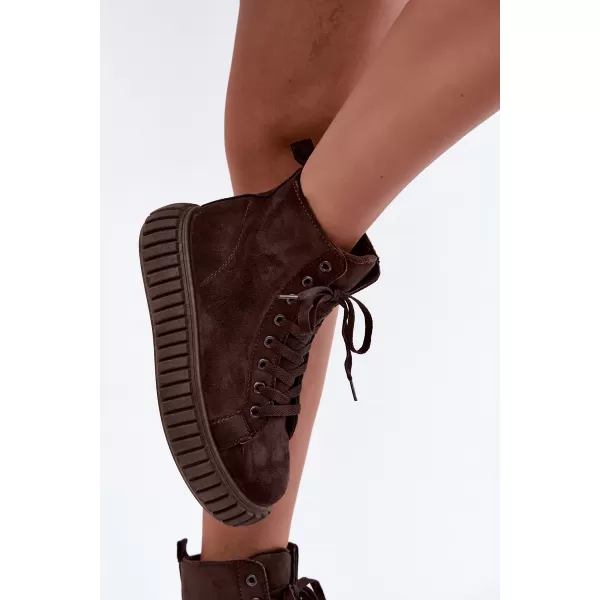  Damen-Sneaker BOTO LA372 BRAUN 