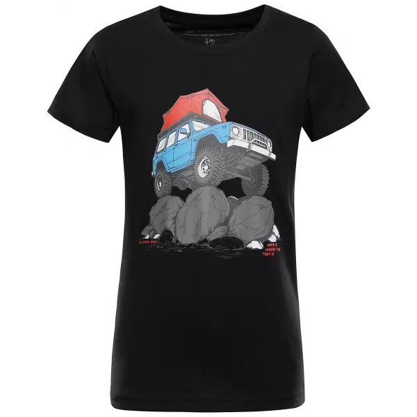 Kinder-T-Shirt ALPINE PRO ECOMO 4 SCHWARZE VARIANTE STK 