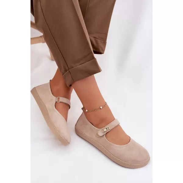  Ballerinas für Damen ZAZOO 10206 BEIGE 
