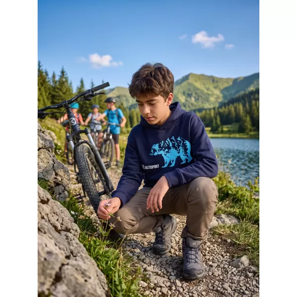  Kinder-Sweatshirt ALTISPORT ALM193422 MARINEBLAU 