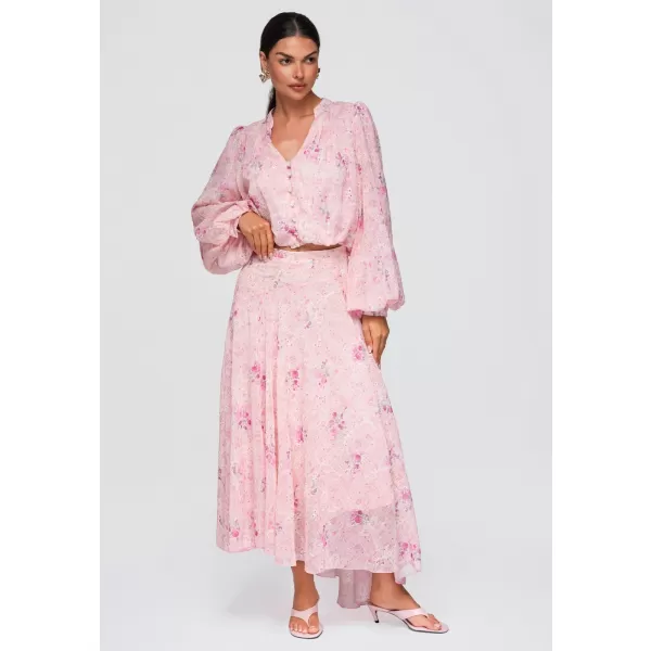  Damenhemd OMBRE OW-SH-E0058 ROSA 