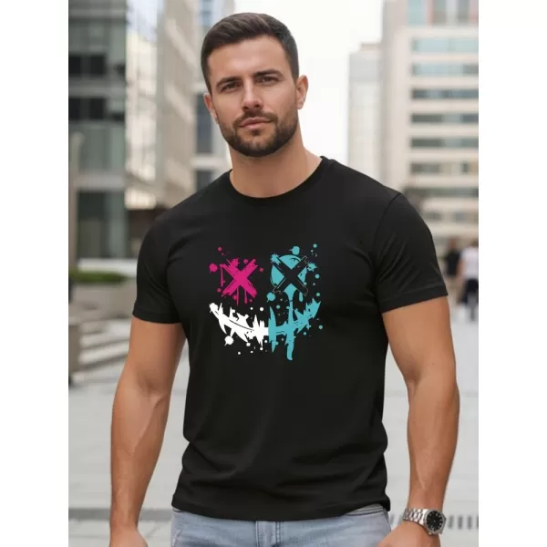  Herren-T-Shirt DSTREET NX5100R-BK SCHWARZ 