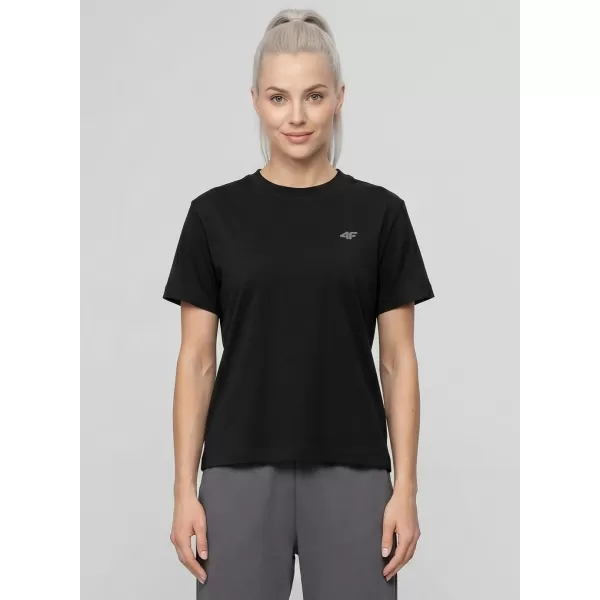  Damen-T-Shirt 4F WMM00TTSHF3310 TIEFSCHWARZ 