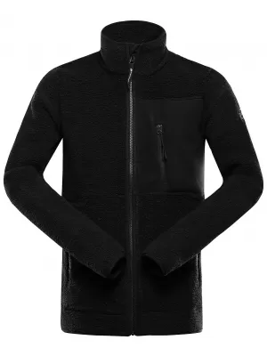 Warmes Herren-Sweatshirt ALPINE PRO FERAD 3 SCHWARZ