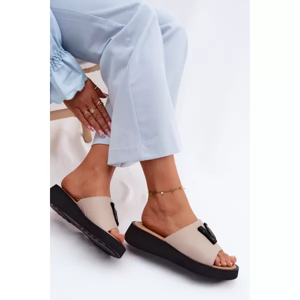  Damenhausschuhe VINCEZA 66950 BEIGE 