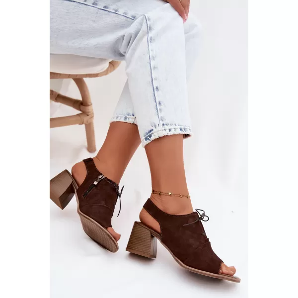  Damensandalen ZAZOO 40523 SCHOKOLADE 