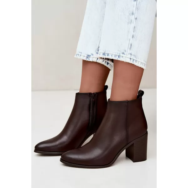  Damen-Stiefeletten SERGIO LEONE BT-50-S SCHOKOLADE 