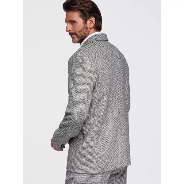  Herrenjacke OMBRE OM-BLZB-0130 BRAUNE MELANGE 