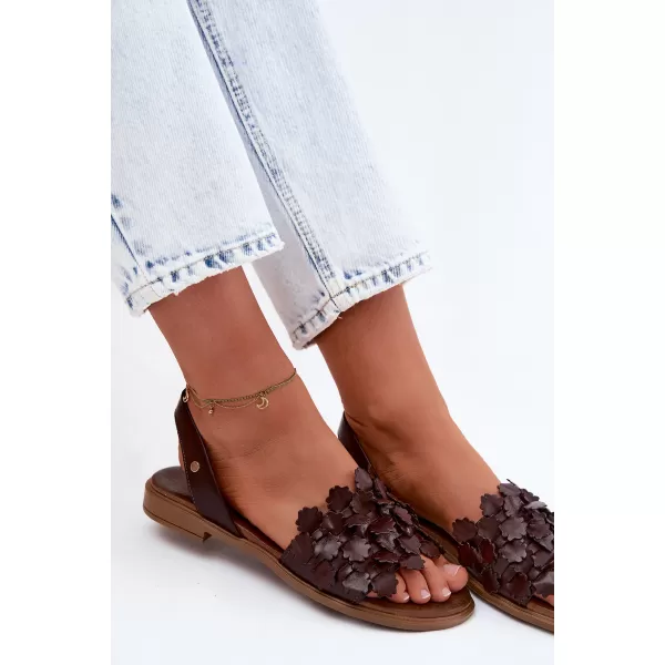  Damensandalen ZAZOO 40468 SCHOKOLADE 