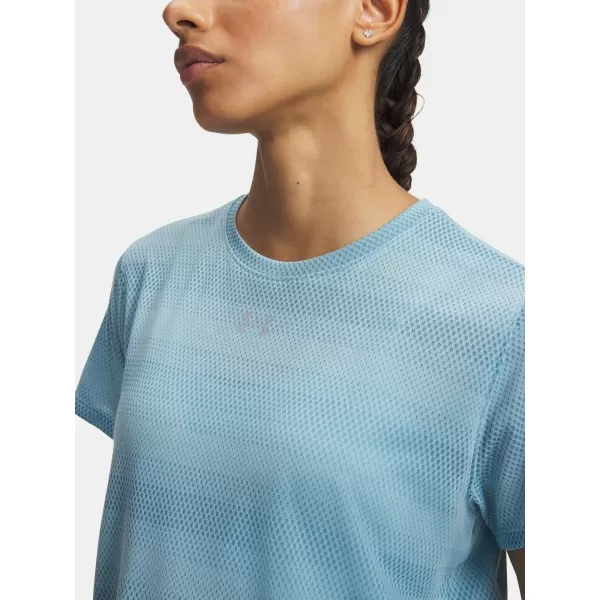  Damen-T-Shirt UNDER ARMOUR VELOCITI SHORTSLEEVE 6009540-425 BLAU 